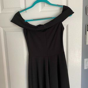 Missguided Black off the shoulder dress